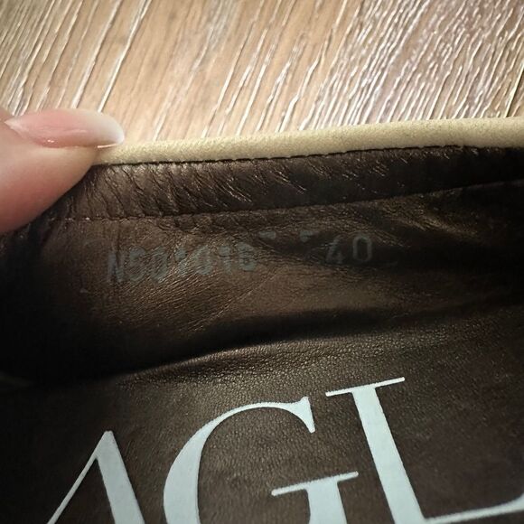 AGL Attilio Giusti Leombruni Cap Toe Ballet Slipper in Nero Beige/Coal - Picture 9 of 10